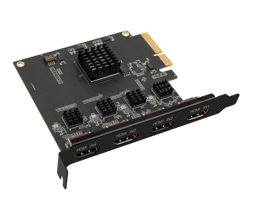 Auflösung 4-Kanal-PCIe-Videokarte zur gleichzeitigen Anzeige und Schaltung
