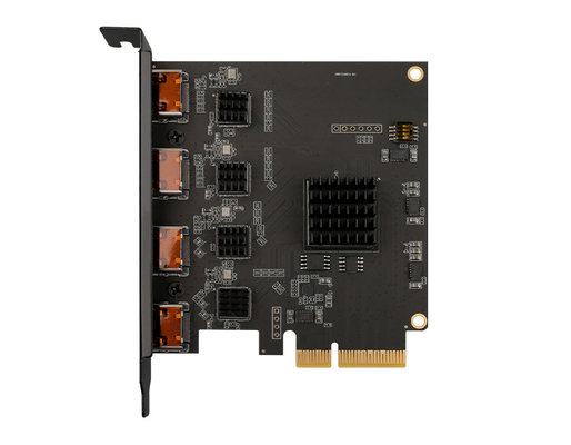 Auflösung 4-Kanal-PCIe-Videokarte zur gleichzeitigen Anzeige und Schaltung