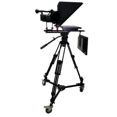 Windows 8 unterstützt TY21G2 Dual Screen Studio Teleprompter mit PTZ Caster Stativ