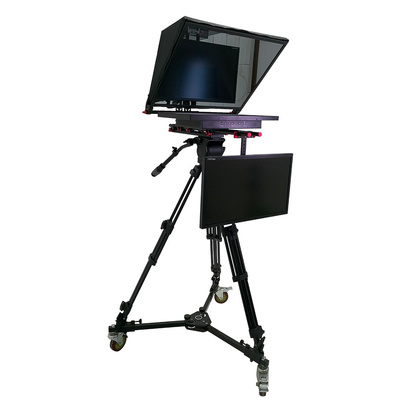 Windows 8 unterstützt TY21G2 Dual Screen Studio Teleprompter mit PTZ Caster Stativ