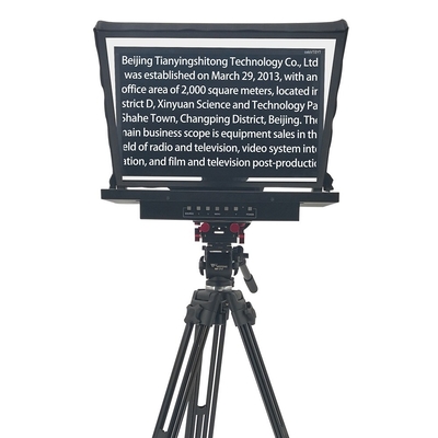 Anpassbare Schriftart und Hintergrundfarben auf 1000nit Monitor Teleprompter für TV Studio