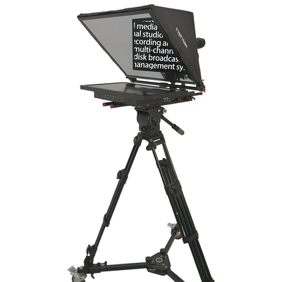 Anpassbare Schriftart und Hintergrundfarben auf 1000nit Monitor Teleprompter für TV Studio