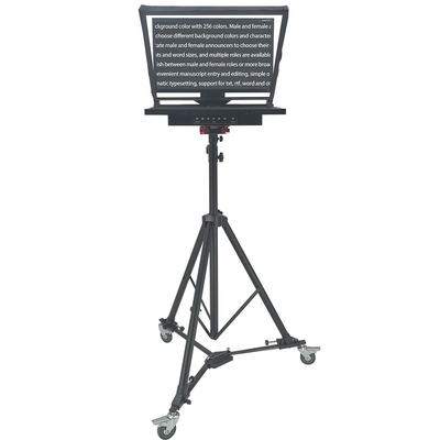 24 Zoll Single Screen Wireless Remoter Stativ Broadcasting Anchor Teleprompter für den Live-Stream