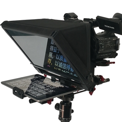 Live-Sport-Portable Interview Sprechtablet Teleprompter TS310 7-13 Zoll 1 Satz Kamera 2-20 Fuß Flight Case