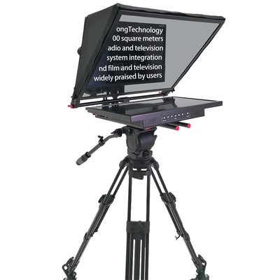 24 Zoll Monitor Studio Eingebetteter Computer Broadcast Grade Teleprompter mit Caster Stativ