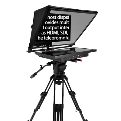 21G-GH 21-Zoll Single-Screen-Studio-Teleprompter mit professionellem Stativ und Castern