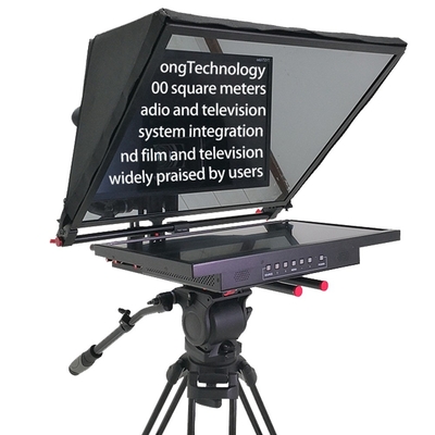 21G-GH 21-Zoll Single-Screen-Studio-Teleprompter mit professionellem Stativ und Castern