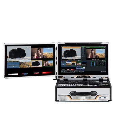 Portable All-in-one Live-Broadcasting-Maschine mit HD-Vmix-Software und 12 Kanälen