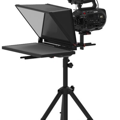 TS200 Teleprompter 20 Zoll Single Monitor Studio Autocue mit verstellbarem Halter