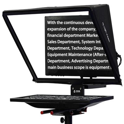 TS200 Teleprompter 20 Zoll Single Monitor Studio Autocue mit verstellbarem Halter