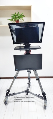 Teleprompter mit zwei Bildschirmen für den Aufnahmerum 21 Zoll Großbildschirm