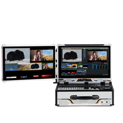 Professionelle Live-Übertragung All-in-One-Maschine mit Dual-Bildschirm und 4K-Ausgang