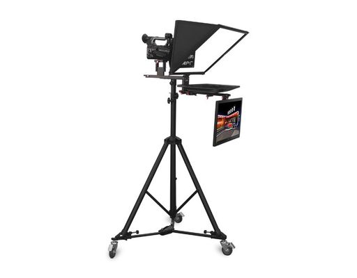 Teleprompter mit doppelten Bildschirmen und verstellbarem Halter