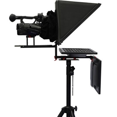 Englischer Aluminium-Portable Flight Case Teleprompter für Tablets 20 Zoll Monitor