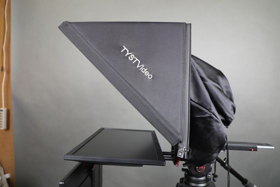 24 Zoll Studio Teleprompter mit 300 Nit Monitor Helligkeit und Draht Fernbedienung