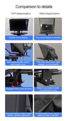 22 Zoll TYSTVideo Professionelle tragbare Fernseher Live-Stream Prompter Studio Teleprompter Video-Shoot