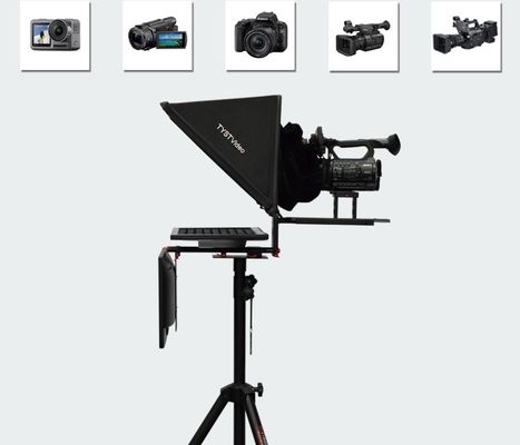 Teleprompten und Schießen gemacht einfach Studio Teleprompter mit Selbstkontrolle Spiegelbildschirm