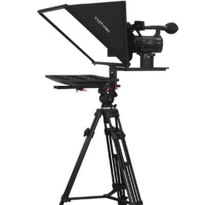 TYSTvideo 24 Zoll hohe Helligkeit Autocue Kamera Teleprompter für Black News Broadcasting