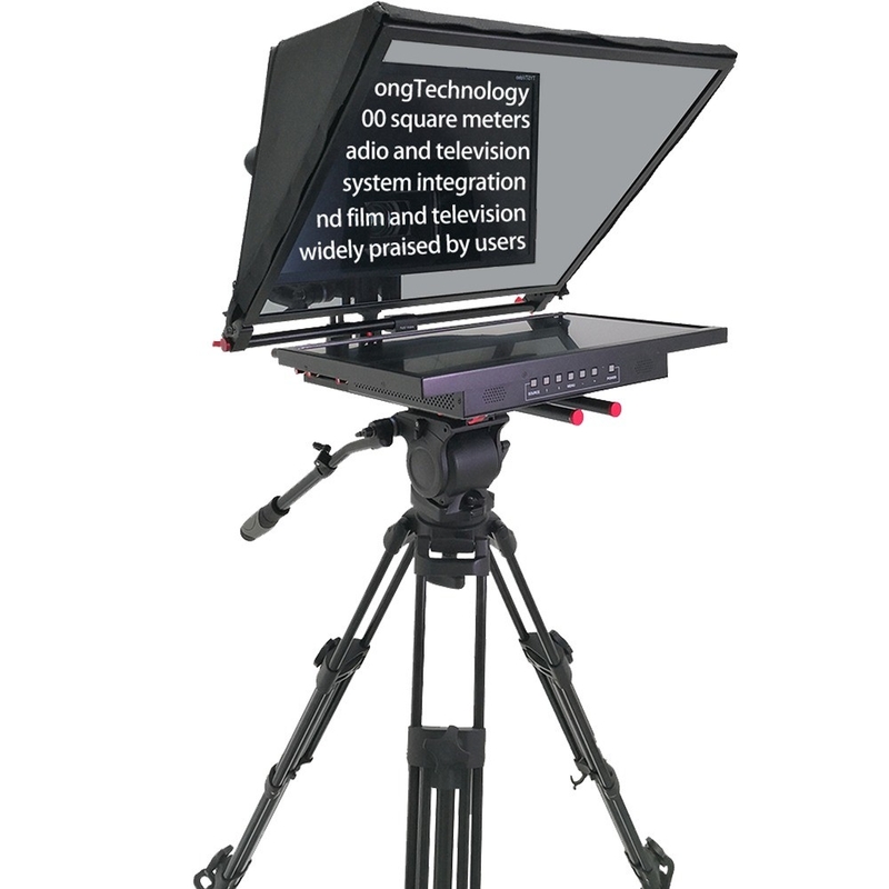 Anpassbare Schriftart und Hintergrundfarben auf 1000nit Monitor Teleprompter für TV Studio