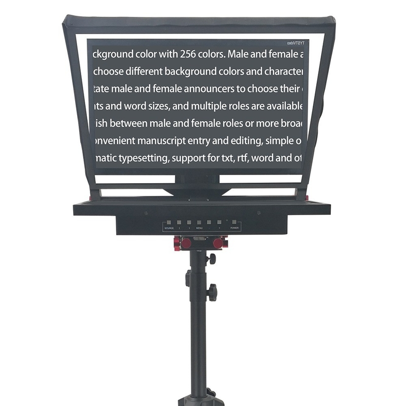 24 Zoll Single Screen Wireless Remoter Stativ Broadcasting Anchor Teleprompter für den Live-Stream