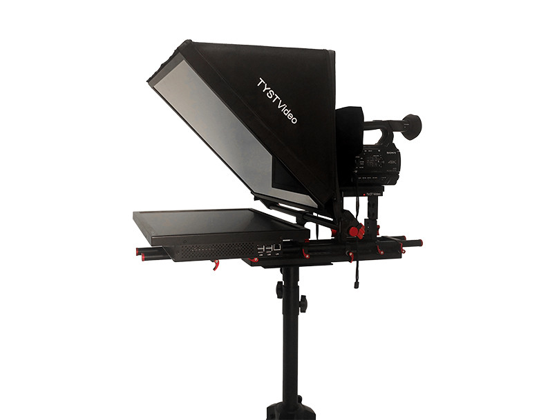 21 Zoll eingebauter Prompter-Monitor mit drahtloser Fernbedienung und gehärtetem Glas