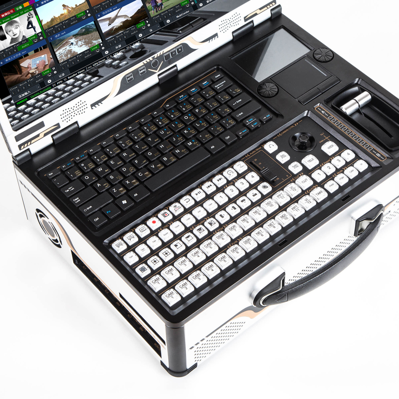 Tystvideovideo Guide All-in-One-Maschine Live-Übertragung 17,3 Zoll Mattenbildschirm mit Vmix Switcher