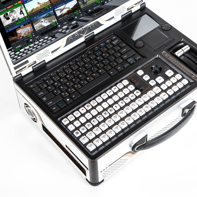 Portable Tystvideovideo Live-Übertragung All-in-One-Maschine mit 17,3-Zoll-Monitor