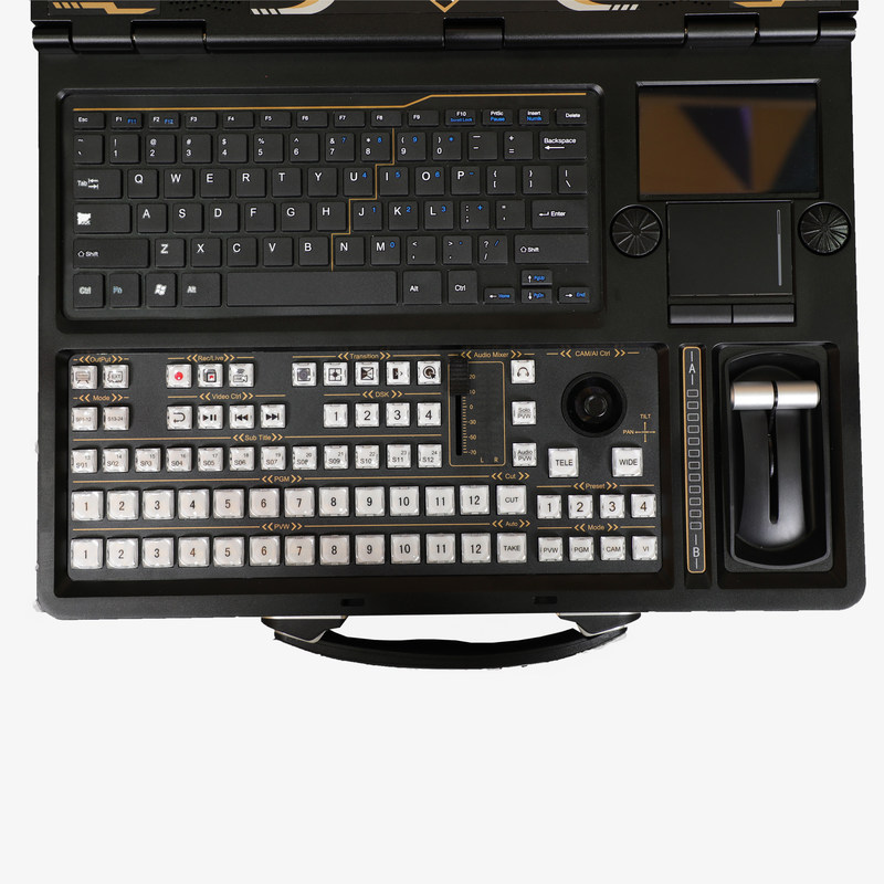 8K Pro Version Portable Live Broadcasting All-in-One-Maschine 2T ROM 12-Kanal-Eingebetteter Switcher