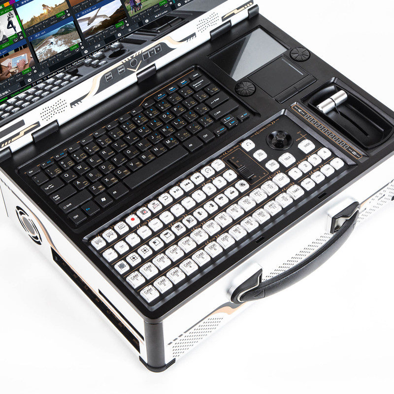 Portable All-in-one Live-Broadcasting-Maschine mit HD-Vmix-Software und 12 Kanälen