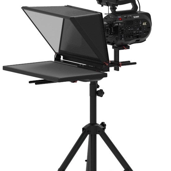TS200 Teleprompter 20 Zoll Single Monitor Studio Autocue mit verstellbarem Halter